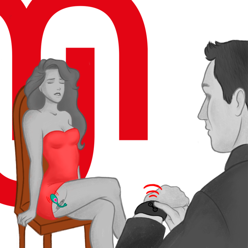 WEARWATCH DUAL vibrador dual con reloj control remoto, uso 1