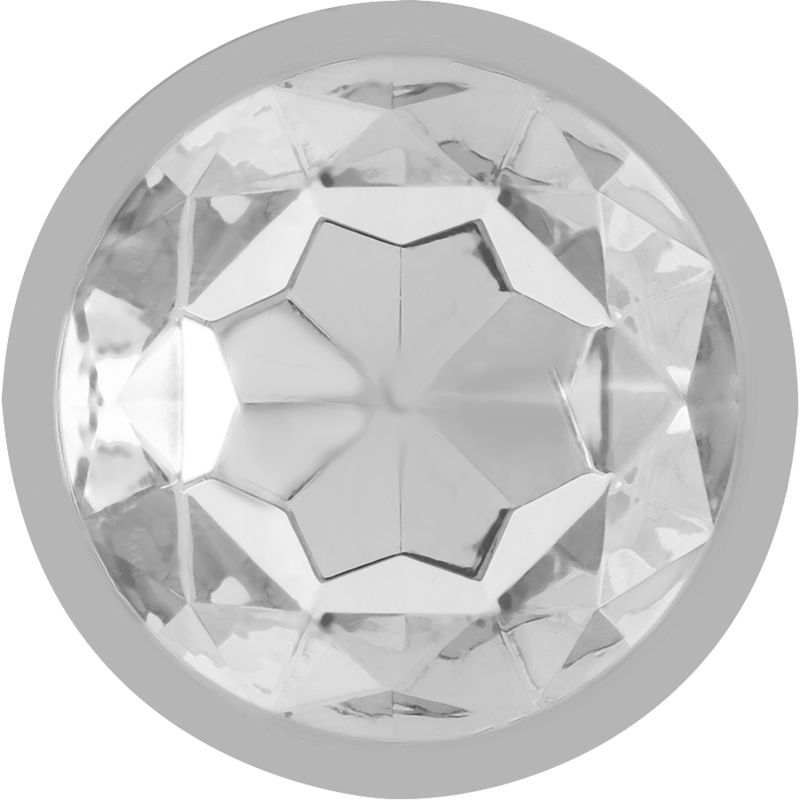 INTENSE plug anal metal cristal redondo violeta talla S, vista cristal