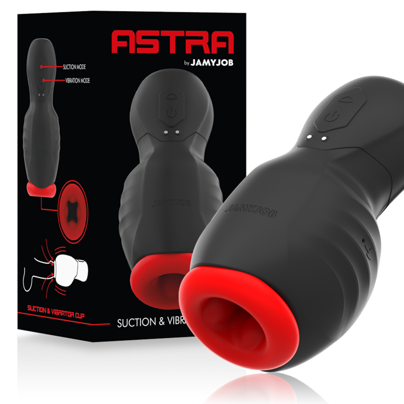 JAMYJOB ASTRA Masturbador hombre automático con vibración y succión, con caja