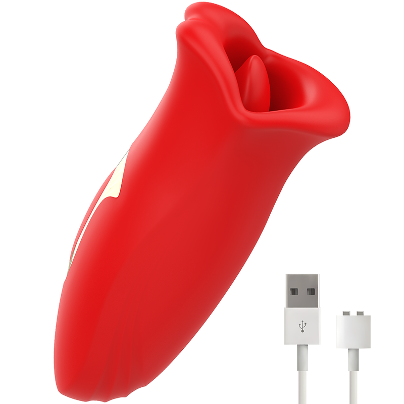 MIA SICILIA vibrador de doble estimulación para clítoris, con cable USB