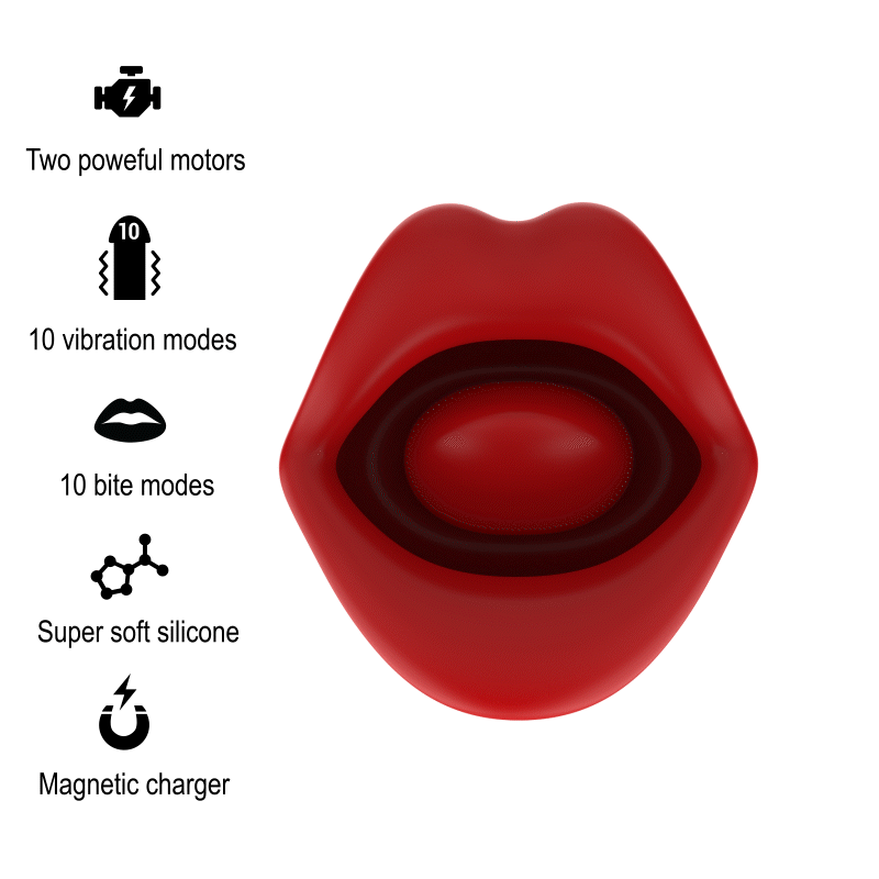 MIA SICILIA vibrador de doble estimulación para clítoris con USB
