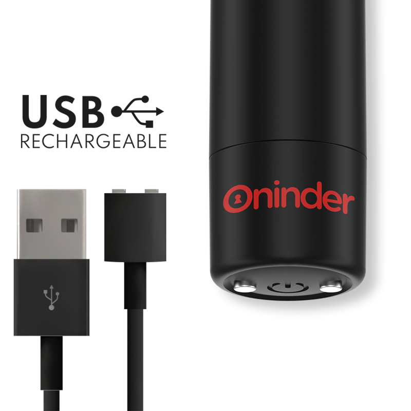 BERLIN bala vibradora con APP, marca ONINDER, USB magnetica