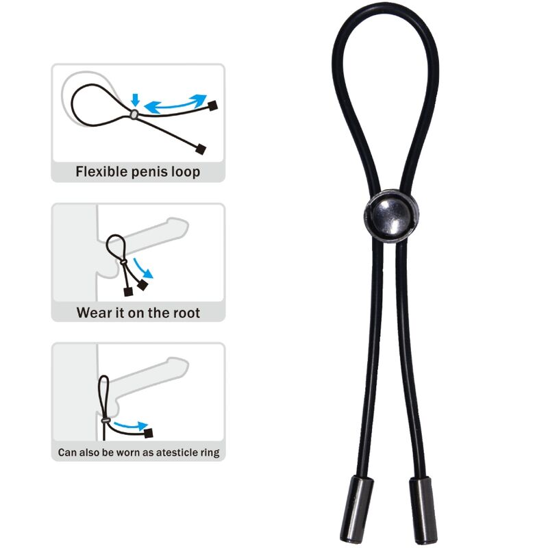 PRETTY LOVE cuerda anillo para pene y testículos, uso
