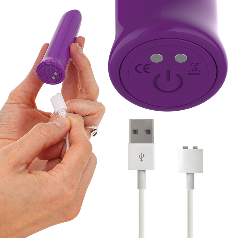 INTENSE TODRICK bala vibradora estimuladora de clítoris, USB magnetico