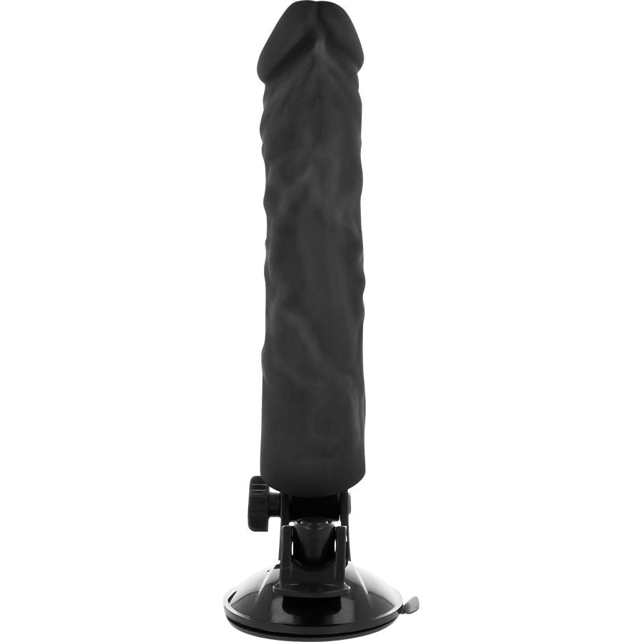 BASECOCK dildo pene consolador realista con vibración y control remoto 210x40mm, vista atrás
