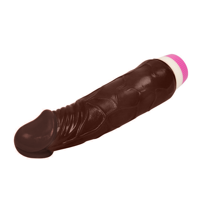BAILE FANTASY dildo pene consolador realista vibrador en silicona mulato, vista plana2
